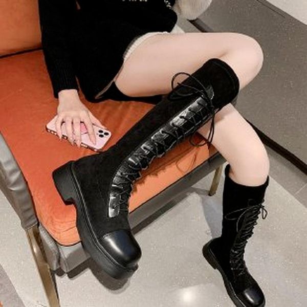 boots women knee-hight autumn winter warm style lace up fashion leather shoe round toe heel black female botas
boots women knee-hight autumn winter warm style lace up fashion leather shoe round toe heel black female botas