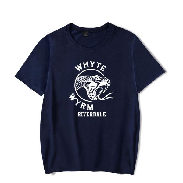 women's t-shirt riverdale men and women summer fashion tv short sleeve casual boy/girl blue top, White
women's t-shirt riverdale men and women summer fashion tv short sleeve casual boy/girl blue top, White