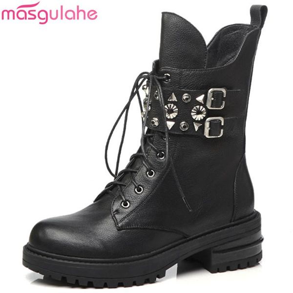 boots masgulahe black fashion ankle for women round toe zip genuine leather lace up med heels rivet motorcycle
boots masgulahe black fashion ankle for women round toe zip genuine leather lace up med heels rivet motorcycle