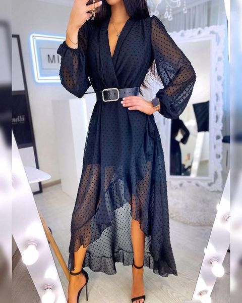 casual dresses 2021 ladies dress fashion polka dot street party women v-neck long sleeve lace slim, Black;gray
casual dresses 2021 ladies dress fashion polka dot street party women v-neck long sleeve lace slim, Black;gray