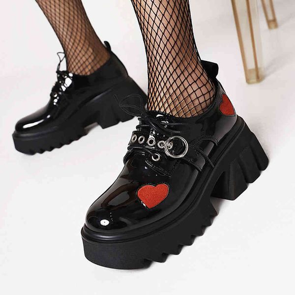 sandals 2021 spring style round toe platform lace up chunky pumps heart print buckle punk goth leisure shoes for women, Black
sandals 2021 spring style round toe platform lace up chunky pumps heart print buckle punk goth leisure shoes for women, Black