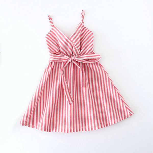 summer dress children's clothing girl party holiday casual baby striped with belt 210515, Red;yellow
summer dress children's clothing girl party holiday casual baby striped with belt 210515, Red;yellow