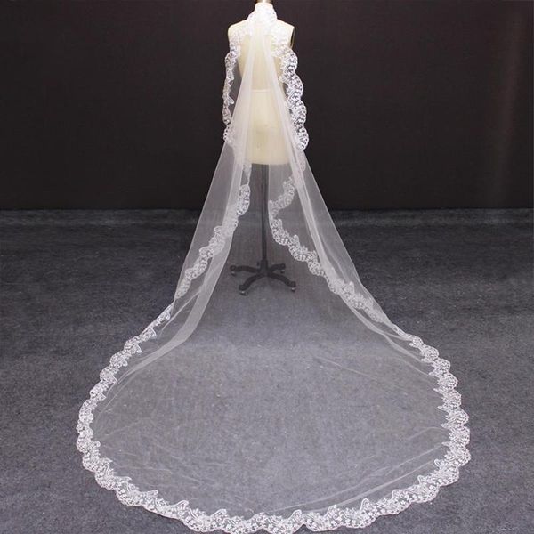 bridal veils cathedral wedding veil with lace edge 3 meters long comb elegant white ivory 300cm accessories, Black
bridal veils cathedral wedding veil with lace edge 3 meters long comb elegant white ivory 300cm accessories, Black