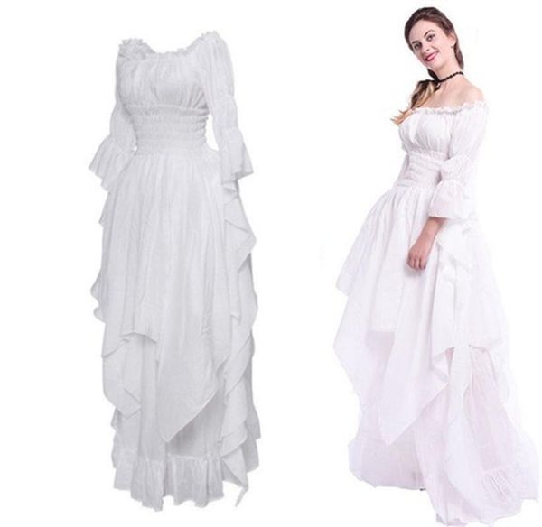 casual dresses white dress super gorgeous lace flared sleeve retro gothic gown cosplay prom princess skirts, Black;gray
casual dresses white dress super gorgeous lace flared sleeve retro gothic gown cosplay prom princess skirts, Black;gray