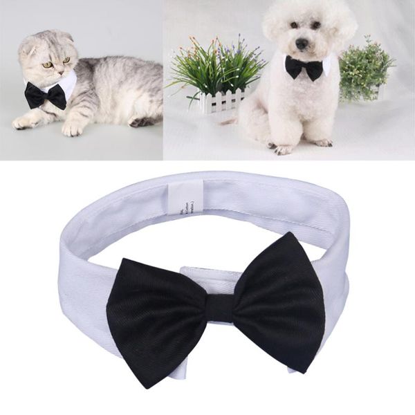 adjustable dog bow tie neck pet white and black cotton british style collar - size apparel
adjustable dog bow tie neck pet white and black cotton british style collar - size apparel
