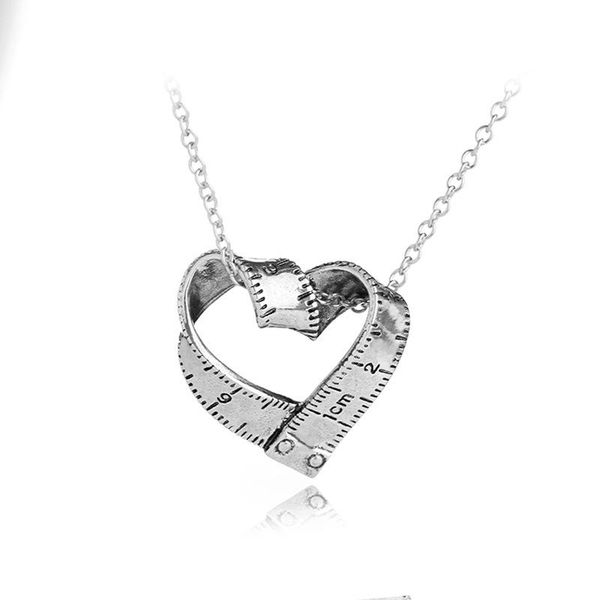 pendant necklaces lucky retro love heart-shaped rotating tape measure necklace woman mother girl gift wedding blessing jewelry, Silver
pendant necklaces lucky retro love heart-shaped rotating tape measure necklace woman mother girl gift wedding blessing jewelry, Silver
