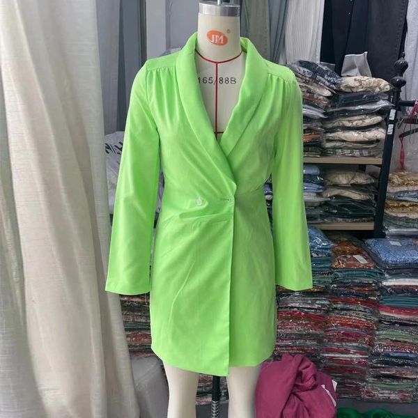 casual dresses spring autumn women fashion long-sleeved suit with collar and shoulder pleated double breasted waist dress woman xnwmnz, Black;gray
casual dresses spring autumn women fashion long-sleeved suit with collar and shoulder pleated double breasted waist dress woman xnwmnz, Black;gray
