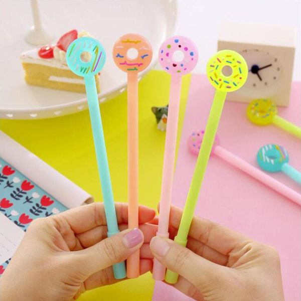 gel pens 4pcs creative donuts pen black ink needle tip color plastic 0.5mm writting office stationery school supplies
gel pens 4pcs creative donuts pen black ink needle tip color plastic 0.5mm writting office stationery school supplies