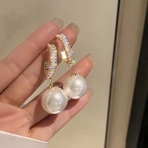 fashion korean oversized white pearl dangle drop earrings for women bohemian golden round pearls wedding pendant earring jewelry gift, Silver
fashion korean oversized white pearl dangle drop earrings for women bohemian golden round pearls wedding pendant earring jewelry gift, Silver