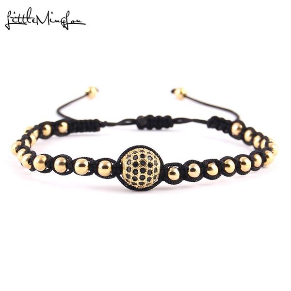 charm bracelets little minglou men luxury bracelet black cz ball connector & 4mm round beads bangles braided macrame women jewelry, Golden;silver
charm bracelets little minglou men luxury bracelet black cz ball connector & 4mm round beads bangles braided macrame women jewelry, Golden;silver