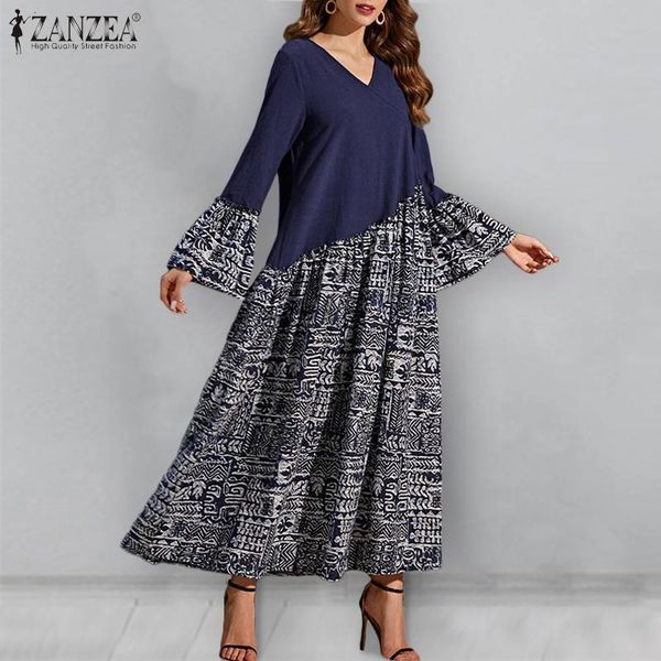 casual dresses 2021 spring print loose maxi vestidos zanzea women stitching dress ladies floral sleeve v-neck long sundress oversi, Black;gray
casual dresses 2021 spring print loose maxi vestidos zanzea women stitching dress ladies floral sleeve v-neck long sundress oversi, Black;gray