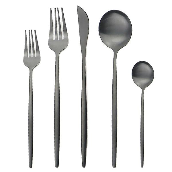 dinnerware sets 10/20/30pcs black cutlery set stainless steel knife dessert fork teaspoon flatware kitchen silverware
dinnerware sets 10/20/30pcs black cutlery set stainless steel knife dessert fork teaspoon flatware kitchen silverware