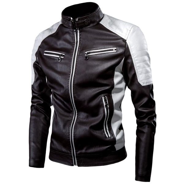 men's jackets men faux leather jacket motorcycle keep warm windproof black outwear male color matching pu coats, Black;brown
men's jackets men faux leather jacket motorcycle keep warm windproof black outwear male color matching pu coats, Black;brown
