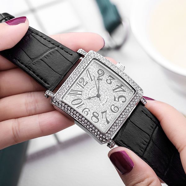 designer watch brand table luxury es red tianyou damei square men's and women's diamond studded star leather watch, Slivery;brown
designer watch brand table luxury es red tianyou damei square men's and women's diamond studded star leather watch, Slivery;brown