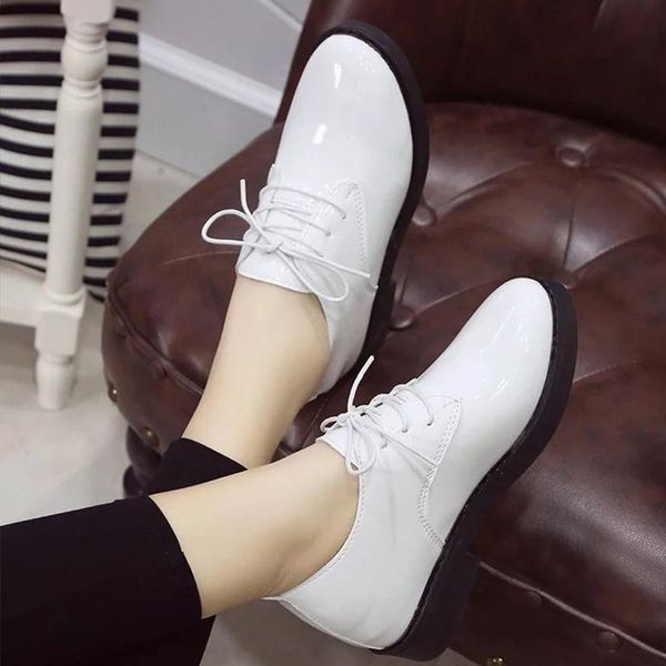 dress shoes autumn women round toe patent leather pumps classic ladies platform low square heels feamle comfort fashion, Black
dress shoes autumn women round toe patent leather pumps classic ladies platform low square heels feamle comfort fashion, Black
