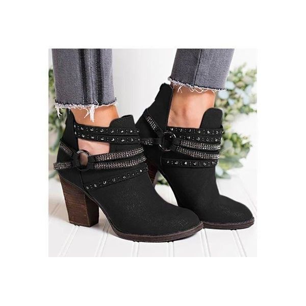 boots cowboy for women studded high heels knight's style leather pointed toe shoess chunky old fashion dress shoes, Black
boots cowboy for women studded high heels knight's style leather pointed toe shoess chunky old fashion dress shoes, Black