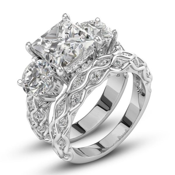 new 2pcs/lot aaa cubic zirconia ladies rings fashion silver plated romantic prong setting engagement ring for women, Slivery;golden
new 2pcs/lot aaa cubic zirconia ladies rings fashion silver plated romantic prong setting engagement ring for women, Slivery;golden
