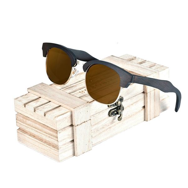 bird bobo wood sunglasses women half-frame men summer style beach glasses in gifts wooden box adjust, Black
bird bobo wood sunglasses women half-frame men summer style beach glasses in gifts wooden box adjust, Black