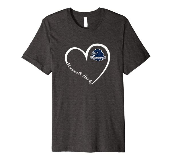 Monmouth Hawks Heart 3-4 T-Shirt - Apparel, Mainly pictures