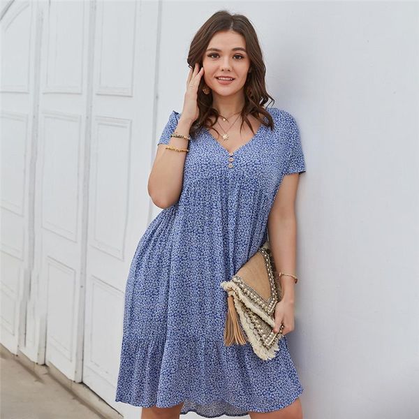 plus size dresses 2021 summer dress women beach fashion floral chiffon short sleeve v-neck loose daily female, Black
plus size dresses 2021 summer dress women beach fashion floral chiffon short sleeve v-neck loose daily female, Black
