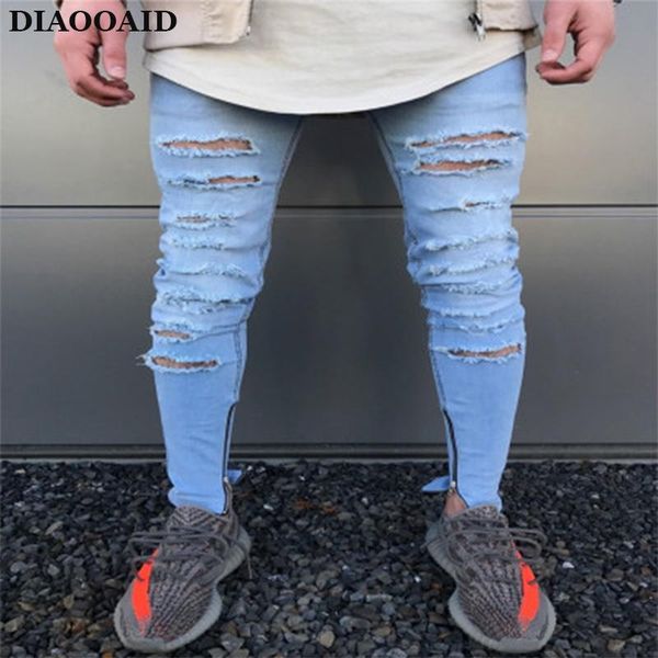fashion men jeans vintage skinny destroyed ripped zipper denim pants homme streetwear hip hop men's, Blue
fashion men jeans vintage skinny destroyed ripped zipper denim pants homme streetwear hip hop men's, Blue