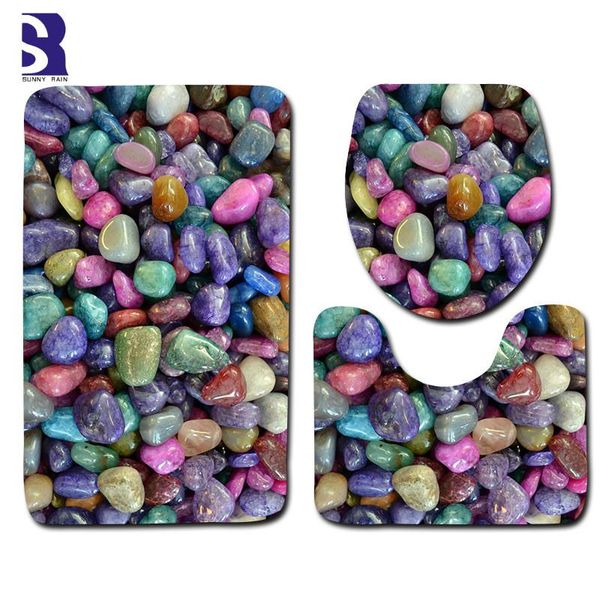 carpets sunnyrain 3-piece 3d printed cobblestone fleece bathroom rug set slip resistance rugs closestool cover
carpets sunnyrain 3-piece 3d printed cobblestone fleece bathroom rug set slip resistance rugs closestool cover