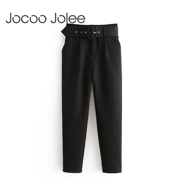 black suit women high waist sashes pockets office ladies fashion middle aged pink yellow pants 210416, Black;white
black suit women high waist sashes pockets office ladies fashion middle aged pink yellow pants 210416, Black;white