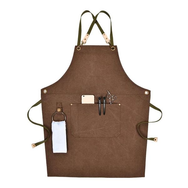 aprons 875a canvas work apron, multifunction tool with pockets back cross workshop apron for carpenters gardener barber chefs
aprons 875a canvas work apron, multifunction tool with pockets back cross workshop apron for carpenters gardener barber chefs