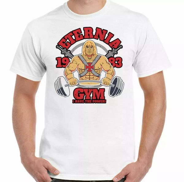 eternia t-shirt gym mens training teet he man weightlifting bodybuilding mma, White;black
eternia t-shirt gym mens training teet he man weightlifting bodybuilding mma, White;black