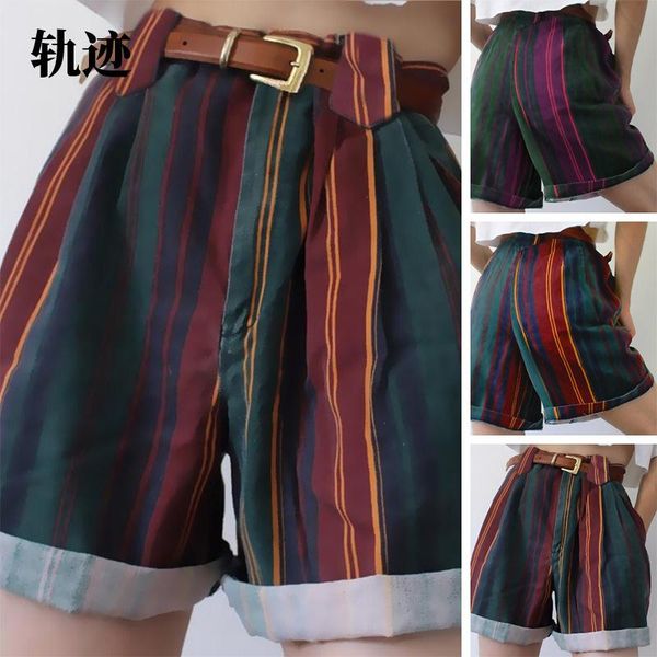women's shorts sondr 2021 spring and summer striped short casual loose comfortable women, White;black
women's shorts sondr 2021 spring and summer striped short casual loose comfortable women, White;black