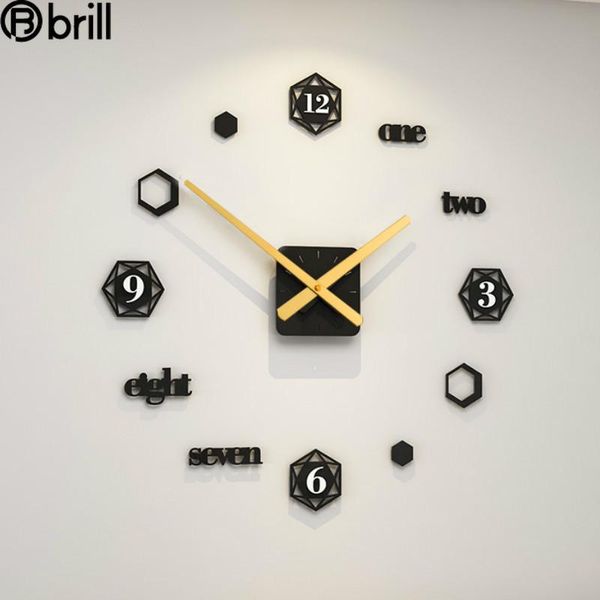 creative diy wall clocks 3d watch acrylic large silent clock modern living room home decor design gift
creative diy wall clocks 3d watch acrylic large silent clock modern living room home decor design gift