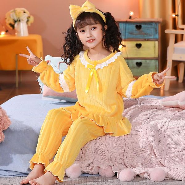 pajamas 2-14 year girl winter flannel sets long sleeve cute sleepwear set kid home wear nightwear children warm homewear gifts, Blue;red
pajamas 2-14 year girl winter flannel sets long sleeve cute sleepwear set kid home wear nightwear children warm homewear gifts, Blue;red