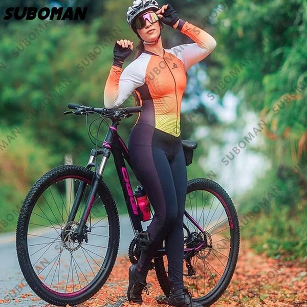 racing sets 2021 suboman triathlon skinsuits women cycling jersey one piece jumpsuit summer female's mountain bike long sleeve jerseys, Black;blue
racing sets 2021 suboman triathlon skinsuits women cycling jersey one piece jumpsuit summer female's mountain bike long sleeve jerseys, Black;blue