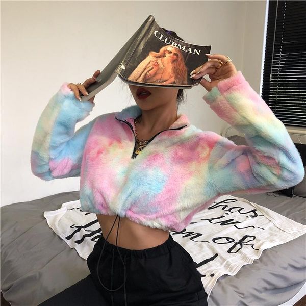 women's jackets 2021 tie dye long sleeve zipper high neck faux lambswool crop autumn winter women streetwear solid coat jacket, Black;brown
women's jackets 2021 tie dye long sleeve zipper high neck faux lambswool crop autumn winter women streetwear solid coat jacket, Black;brown
