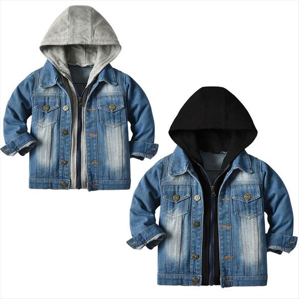 baby boys hooded denim jackets kids girls jeans coat children splice outerwear clothing spring autumn sport 1 8t, Blue;gray
baby boys hooded denim jackets kids girls jeans coat children splice outerwear clothing spring autumn sport 1 8t, Blue;gray