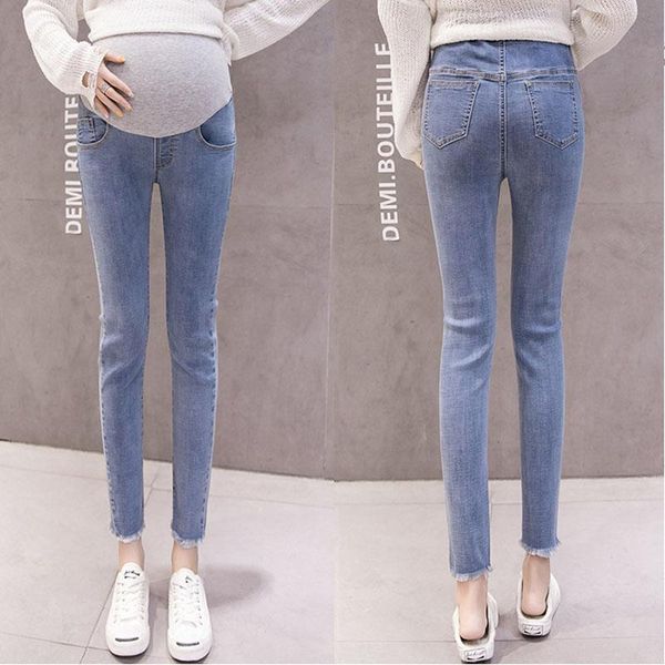 maternity bottoms skinny ninth pants jeans for pregnant women clothes ladies stretch denim pencil trousers pregnancy spring, White
maternity bottoms skinny ninth pants jeans for pregnant women clothes ladies stretch denim pencil trousers pregnancy spring, White