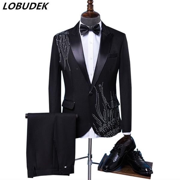 black white crystals men's suits fashion slim blazers host costume singer chorus wedding master of ceremonies stage outfit &, White;black
black white crystals men's suits fashion slim blazers host costume singer chorus wedding master of ceremonies stage outfit &, White;black