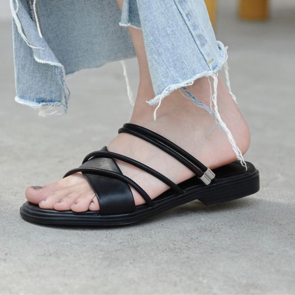 slippers summer fashion low heels women shoes shallow slip on genuine leather casual basic woman, Black
slippers summer fashion low heels women shoes shallow slip on genuine leather casual basic woman, Black