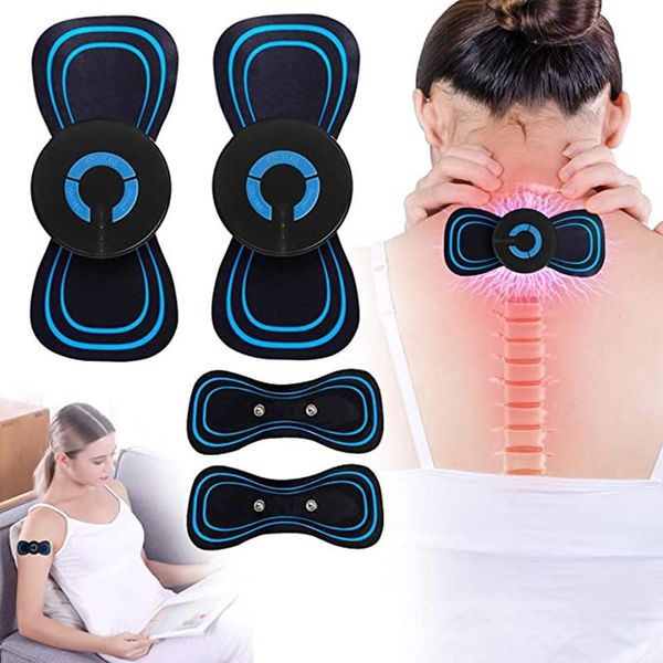 back support household mini electric neck massager cervical massage stimulator pain relief fitness sport muscle relaxation gym equipment, Black;blue
back support household mini electric neck massager cervical massage stimulator pain relief fitness sport muscle relaxation gym equipment, Black;blue