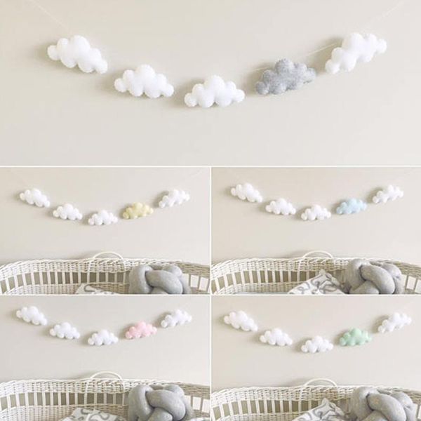 cloud garland string wall hanging ornaments nordic baby bed kids room decoration decorative objects & figurines
cloud garland string wall hanging ornaments nordic baby bed kids room decoration decorative objects & figurines