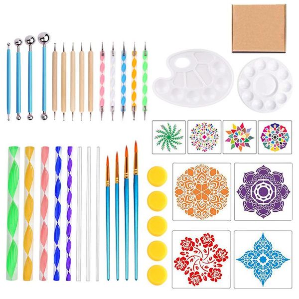 41pcs/set diy mandala dotting tools set for painting rocks dot kit rock stone pen polka art tool template cosmetic craft
41pcs/set diy mandala dotting tools set for painting rocks dot kit rock stone pen polka art tool template cosmetic craft