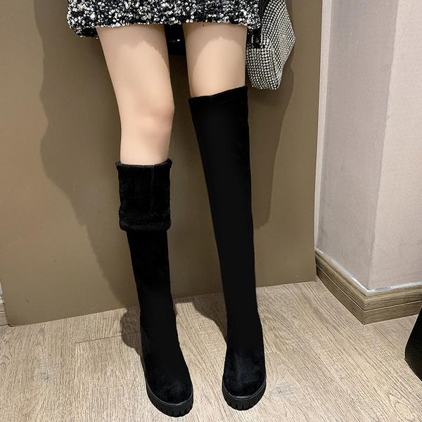 boots suede over the knee heels women high heel platform black long winter plus plush slim thigh
boots suede over the knee heels women high heel platform black long winter plus plush slim thigh