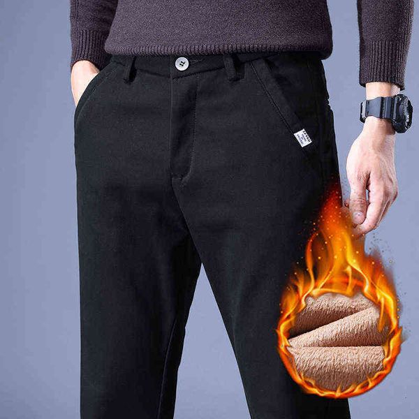 men's jeans winter plush thickened casual slim fit small straight tube flocking warm and comfortable pants, Blue
men's jeans winter plush thickened casual slim fit small straight tube flocking warm and comfortable pants, Blue