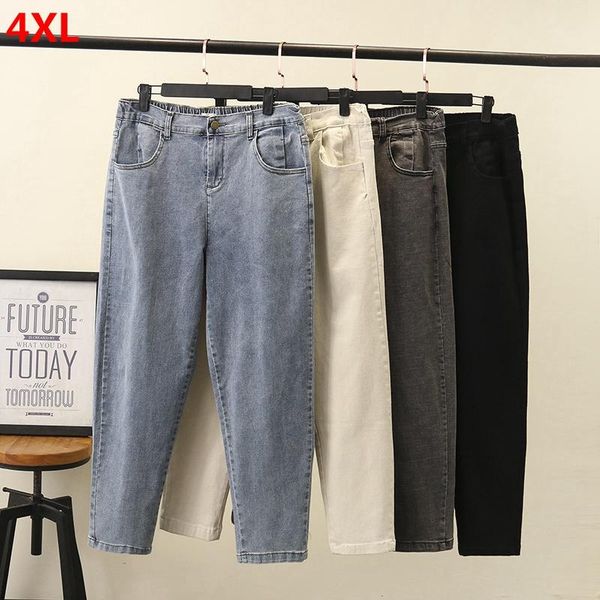 women's jeans big size autumn korean version loose elastic waist harlan jeans110kg high waisted womens, Blue
women's jeans big size autumn korean version loose elastic waist harlan jeans110kg high waisted womens, Blue