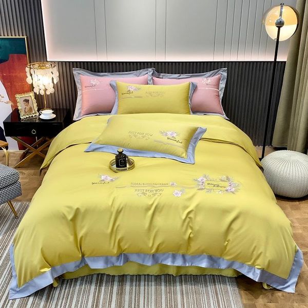 luxury 100s tencel cotton flowers embroidery bedding set soft silky duvet cover flat/fitted sheet pillowcases home textiles sets
luxury 100s tencel cotton flowers embroidery bedding set soft silky duvet cover flat/fitted sheet pillowcases home textiles sets