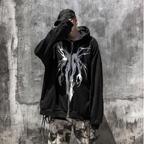 men's hoodies & sweatshirts y2k punk graphic print zipper hooded hoodie men casual black cool oversize coat 90s fashion streetwear au
men's hoodies & sweatshirts y2k punk graphic print zipper hooded hoodie men casual black cool oversize coat 90s fashion streetwear au