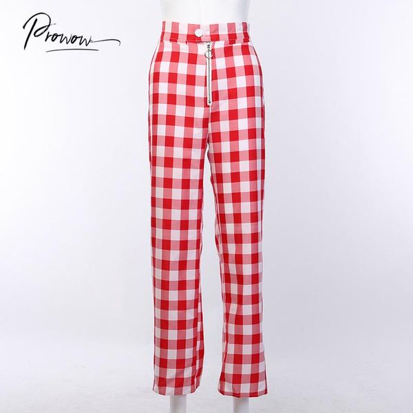 women's pants & capris prowow fashion retro style women loose flare red white plaid lace up female ladies casual comfortable clothes, Black;white
women's pants & capris prowow fashion retro style women loose flare red white plaid lace up female ladies casual comfortable clothes, Black;white