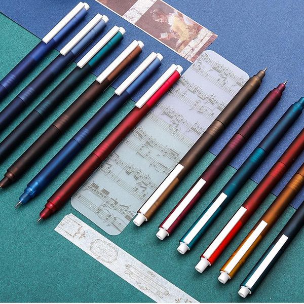 gel pens 6pcs retro color pen set 0.5mm ballpoint matte body white clip liner marker for writing drawing signature office school f781
gel pens 6pcs retro color pen set 0.5mm ballpoint matte body white clip liner marker for writing drawing signature office school f781