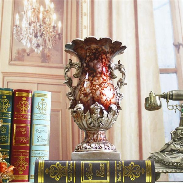 european resin two-eared vase tablelandscape decoration home living room table front desk vases
