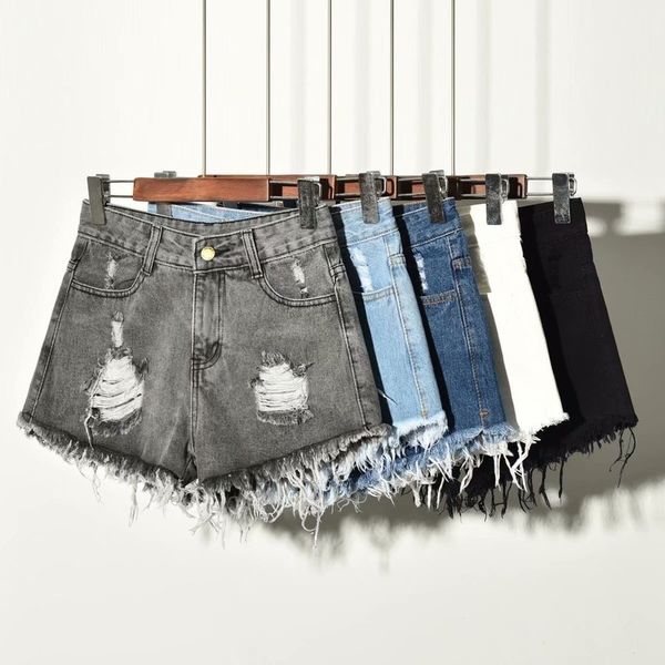 ladies skirt women jeans summer hole mini denim short feminino casual jean black vintage plus size mesh shorts, White
ladies skirt women jeans summer hole mini denim short feminino casual jean black vintage plus size mesh shorts, White